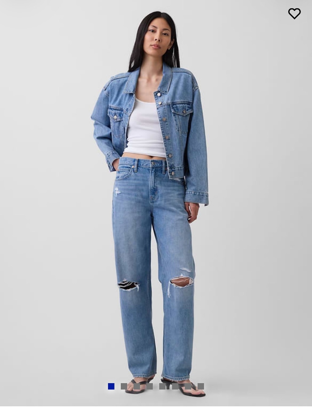 Gap tall high rise barrel jeans